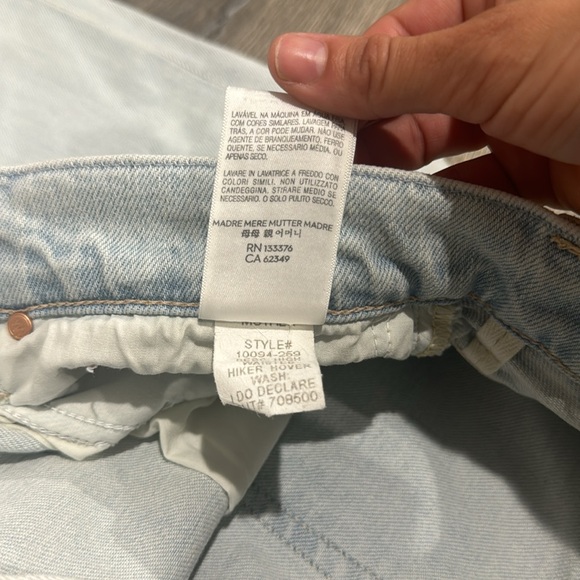 NEW • - Mother • Women’s High Waisted Hiker Hover Jeans in I Do Declare Blue - Picture 4 of 5